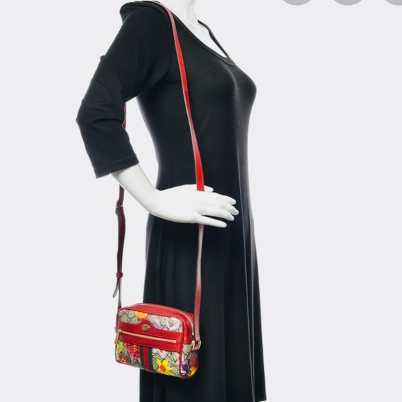 GUCCI GG Supreme Monogram Flora Web Mini Ophidia - Picture 11 of 12